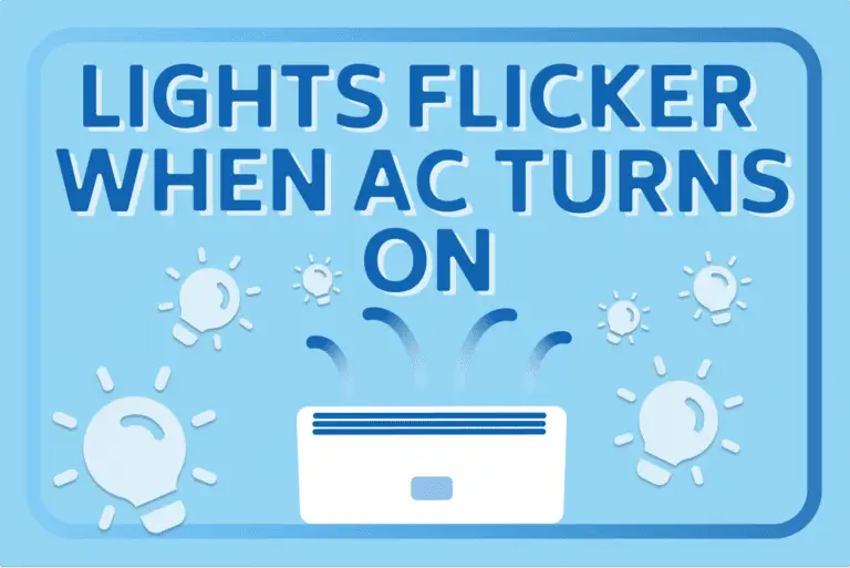 Lights Flicker When AC Turns On