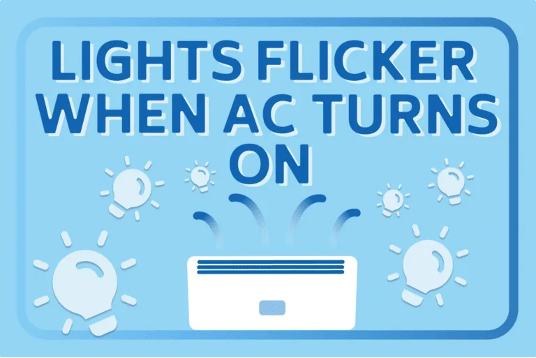The REAL Reason Why Lights Flicker When AC Turns On