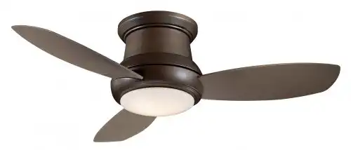 Minka-Aire F474-ORB, Concept II, 52" Flush Mount Ceiling Fan with Light & Remote, Oil Rubbed Bronze