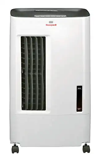Honeywell CS071AE Quiet, Low Energy, Compact Portable Evaporative Cooler with Fan & Humidifier, Carbon Dust Filter & Remote Control, White