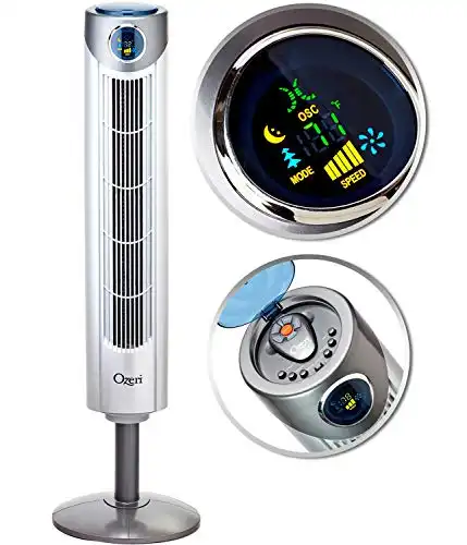 Ozeri Adjustable Oscillating Tower Fan