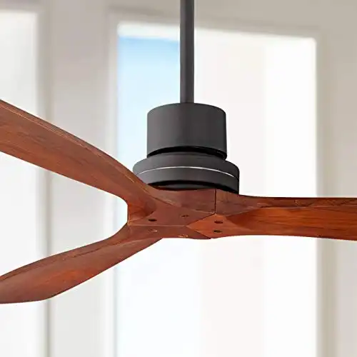 52" Casa Delta-Wing Modern Outdoor Ceiling Fan with Remote Solid Wood Oil Rubbed Bronze Damp Rated for Kitchen Patio