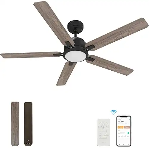 52“ Indoor & Outdoor Ceiling Fan With Light