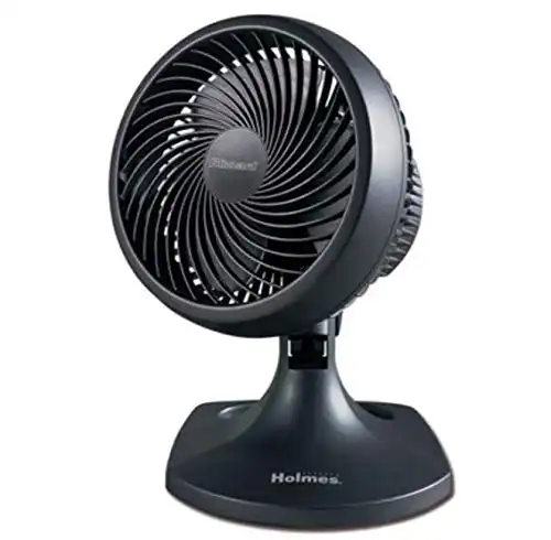 Holmes HOAF90-NTUC Blizzard 9" Three-Speed Oscillating Table/Wall Fan, Charcoal