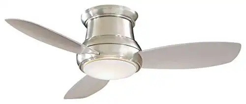 Minka-Aire F518L-BN Concept II LED Brushed Nickel 44″ Flush Mount Modern Ceiling Fan