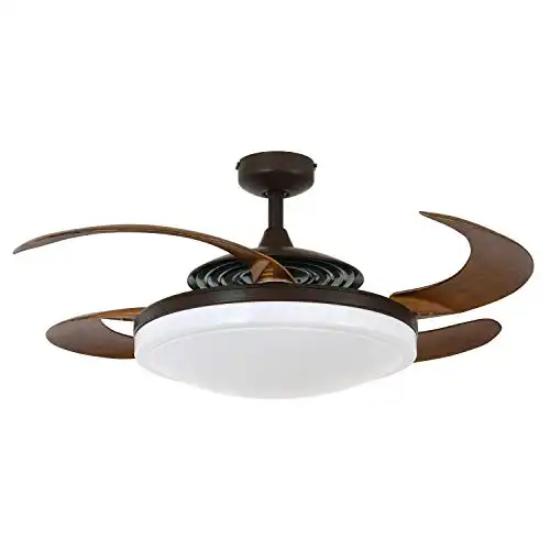Fanaway 21093301 Evo2 Retractable 4 Lighting with Remote Ceiling Fan, 48 Inch