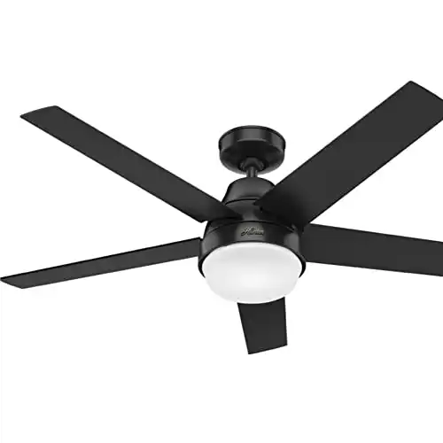 Hunter Fan Company 51314 Aerodyne Ceiling Fan, 52, Matte Black