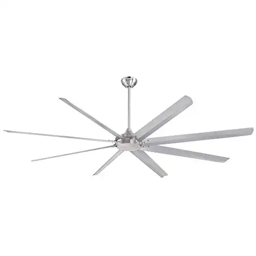 Westinghouse Lighting 7224900 Widespan Industrial Ceiling Fan with Remote, 100 Inch, Brushed Nickel