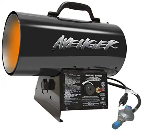 Avenger Portable Forced Air Propane Heater – 60,000 BTU