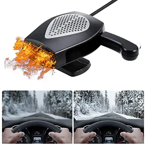 VOSAREA Portable 12V Car Heater Heating Fan Demister with Cigarette Lighter Plug