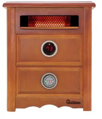Dr Infrared Heater DR999, 1500W, Advanced Dual Heating System with Nightstand Design