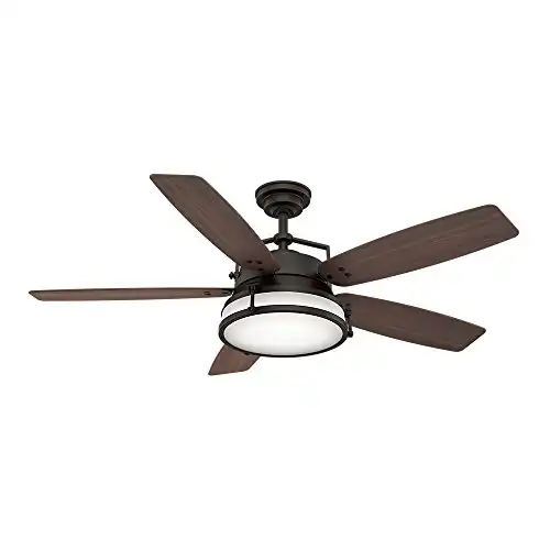 Casablanca Indoor Ceiling Fan with LED Light and wall control