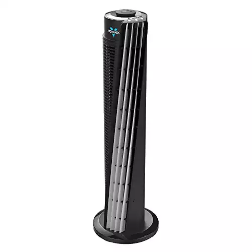 Vornado 143 Whole Room Air Circulator Tower Fan with Timer and Remote Control, 29″
