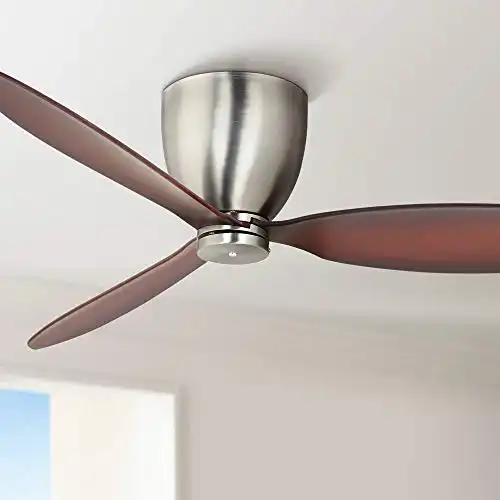 Casa Vieja 52" Orbitor Modern Hugger Low Profile Indoor Ceiling Fan with Wall Control