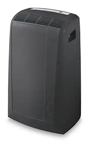 DeLonghi 3-in-1 Portable Air Conditioner, Dehumidifier & Fan + Remote Control & Wheels, Medium Room 350 sq. ft, Dark Gray