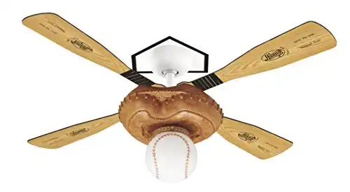 Hunter 23252 Baseball 44-Inch Single Light 4-Blade Ceiling Fan