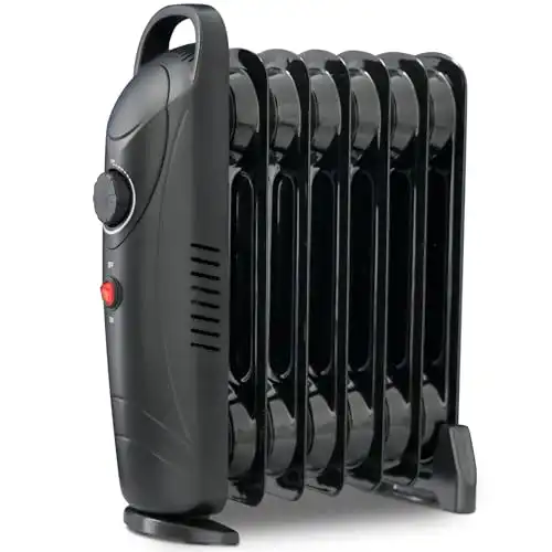 LifePlus Oil Filled Heater, 700W Portable Radiant Space Heater