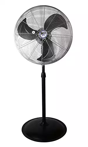 Maxx Air 22″ Heavy Duty Oscillating Stand Fan | Commercial Fan, 4100 CFM