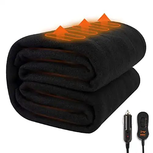 Sojoy Heated Smart Multifunctional Travel Electric Blanket with High/Low Temp Control (57"x 40")