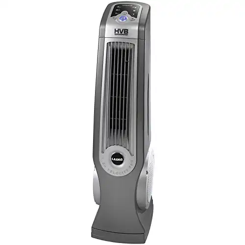 Lasko 4930 Oscillating High Velocity Tower Fan with Remote Control