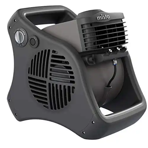 Lasko 7050 Misto Outdoor Misting Fan - Features Cooling Misters, Ideal for Camping, Patios, Picnics, & more