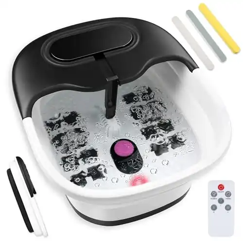 SOOKIFEET Foot Bath Spa Massager with Heat and Bubble Jets