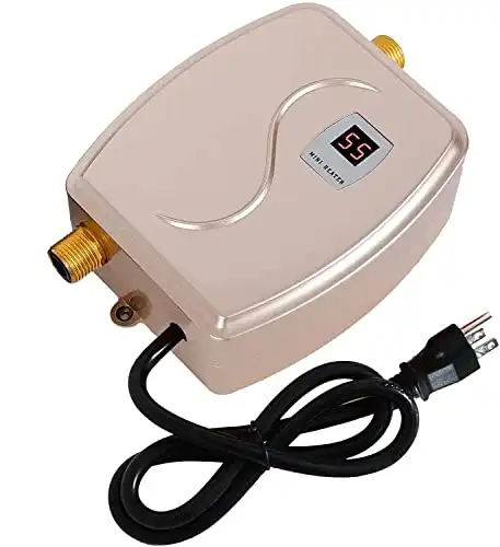 NOPTEG Tankless Water Heater Electric Mini Water Heater - 110V Small