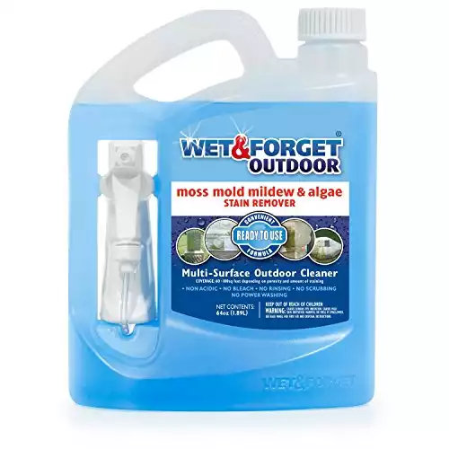 Wet & Forget No Scrub Outdoor Cleaner for Easy Removal of Mold