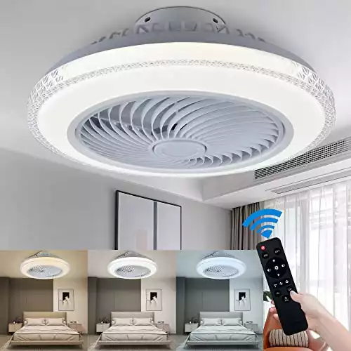 YXW Ceiling Fan with Light Flush Mount