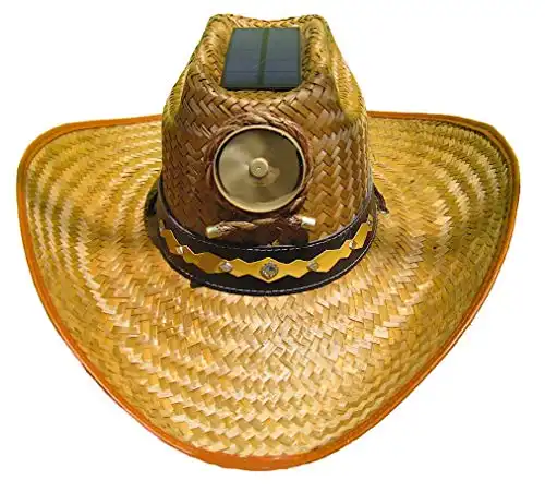 Cooling Sun Straw Solar Men's Palm Leaf Cowboy Hat
