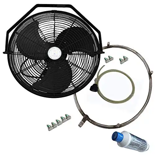 Misting Fan - Patio Mist Fan - Outdoor Mist Fan