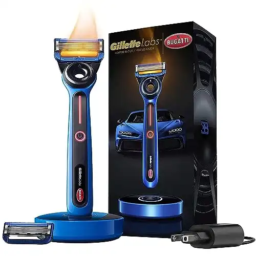 Gillette Heated Razor for Men, Bugatti Limited Edition Shave Kit by GilletteLabs